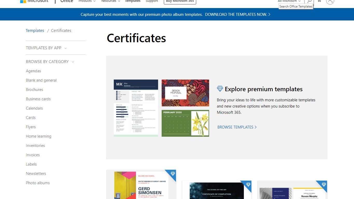 Certificates - Office.com