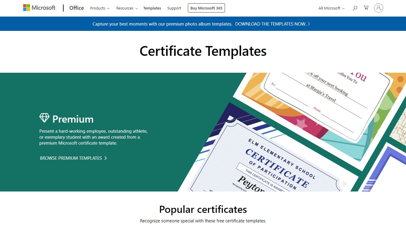 Certificate Templates